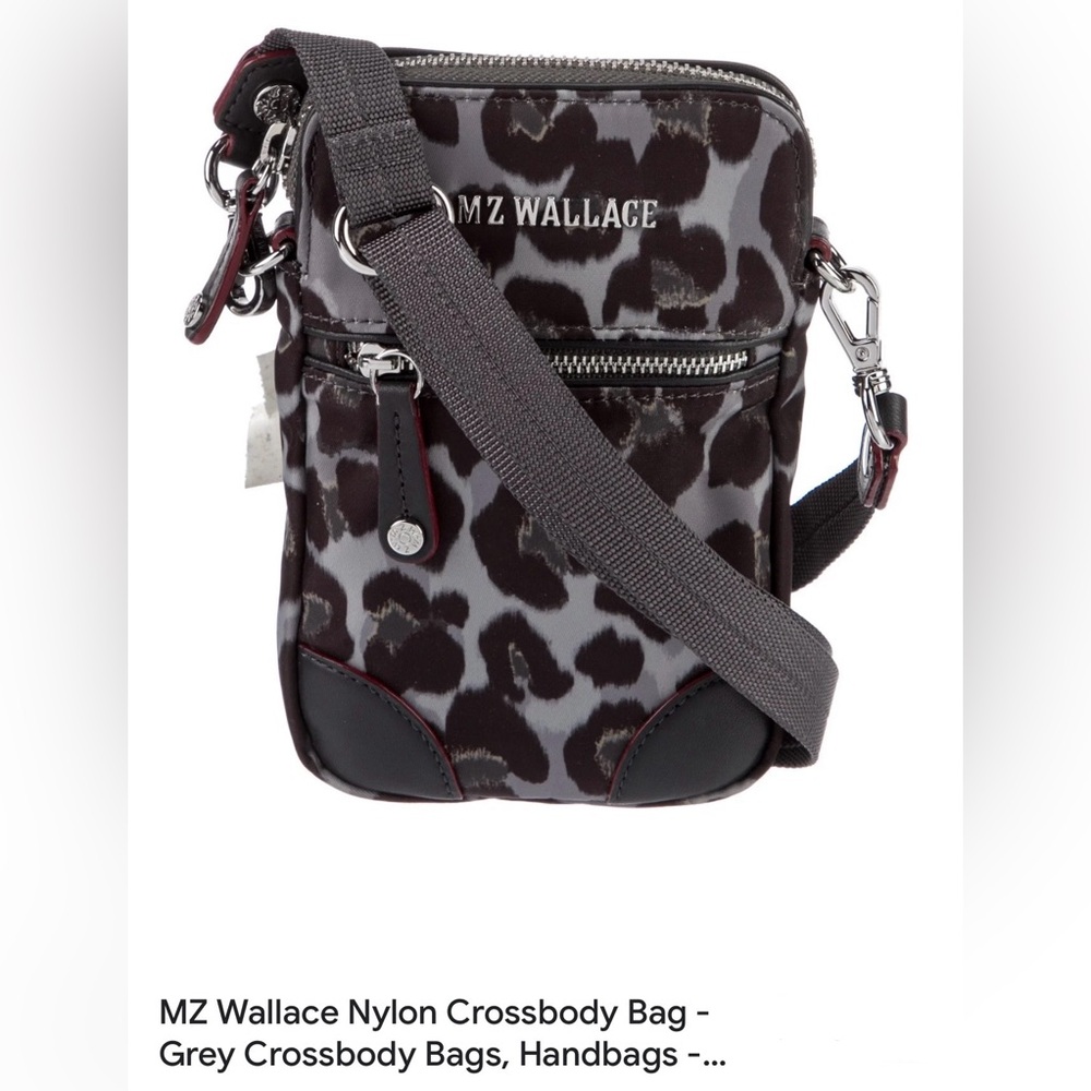 MZ Wallace Leopard Print Small Crossbody Bag - Picture 2 of 9